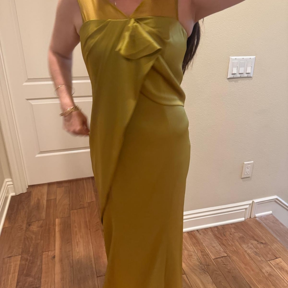 St. John’s Greenish/Gold Dress Brand New! - Picture 15 of 16